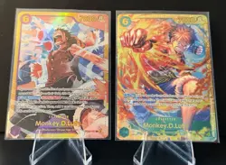 One Piece CCG Monkey D Luffy Lot Of 2 EB02-061 And OP13-118 - Image 1