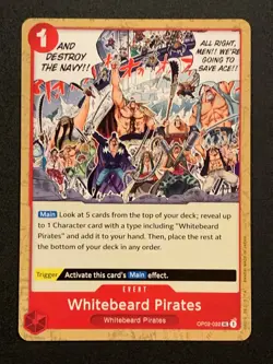 Whitebeard Pirates | OP02-022 UC | Red | Paramount War | One Piece TCG - Image 1