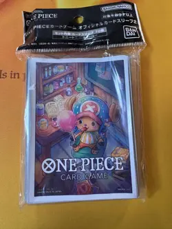 One Piece Card Game Official Chopper Sleeves 70 Count Bandai Rare - Image 1