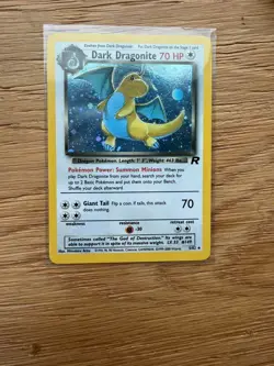 Pokemon Dark Dragonite TCG Holo Rare Card 5/82 Team Rocket WOTC 1999/2000 LP-NM - Image 1