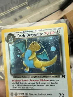 Pokemon Dark Dragonite TCG Holo Rare Card 5/82 Team Rocket WOTC 1999/2000 LP-NM - Image 2