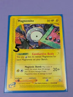 Magnemite - 91/147 - Common Aquapolis - Pokemon Card - NM - Image 3