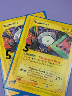 Magnemite - 91/147 - Common Aquapolis - Pokemon Card - NM - Image 4