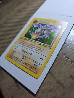 Pokemon TCG Aerodactyl Fossil Holo Card 1/62 1st Edition Rare - Image 2