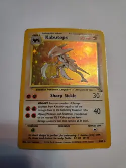 Kabutops 9/62 Fossil Holo Rare HP Pokemon - Image 3