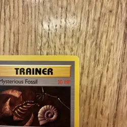 Pokemon Card Mysterious Fossil Trainer 62/62 Fossil Set 1st edition NM - Image 3