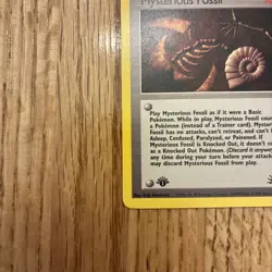 Pokemon Card Mysterious Fossil Trainer 62/62 Fossil Set 1st edition NM - Image 5