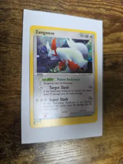 Pokemon TCG Zangoose EX Sandstorm Holo Rare Card 14/100 LP Condition - Image 1