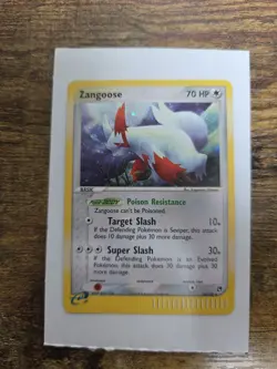 Pokemon TCG Zangoose EX Sandstorm Holo Rare Card 14/100 LP Condition - Image 2