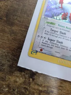 Pokemon TCG Zangoose EX Sandstorm Holo Rare Card 14/100 LP Condition - Image 4