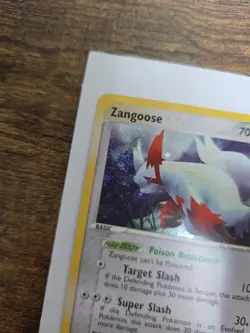 Pokemon TCG Zangoose EX Sandstorm Holo Rare Card 14/100 LP Condition - Image 5