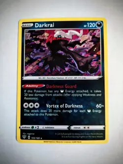 Pokemon TCG Darkrai Pokemon card 105/189 Holo Rare N/M or better condition - Image 1