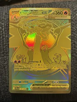 Pokemon Mega Charizard X EX Full Art Holo 360 HP 130/094 Stage 2 Card - Image 1