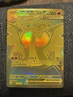 Pokemon Mega Charizard X EX Full Art Holo 360 HP 130/094 Stage 2 Card - Image 2
