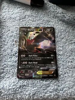 Pokemon TCG Darkrai-EX Holo Rare Card Breakpoint 74/122 NM+ Condition - Image 1