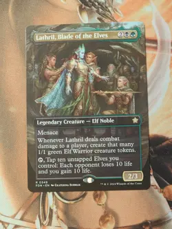 Lathril, Blade of the Elves (Borderless) - Foundations (FDN) -nm - Image 1