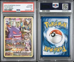 2022 POKEMON SWORD & SHIELD LOST ORIGIN #TG06 FULL ART/GENGAR PSA 10 - Image 3