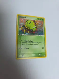 Pokemon TCG Spinarak Unseen Forces 75/115 Stamped Reverse Holo Card - Image 1