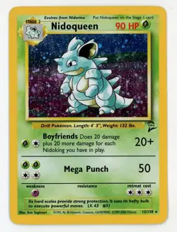Nidoqueen Holo - Pokemon 2000 Base Set 2 #12 EX - Image 1