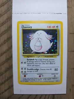 Chansey 3/102 Holo 1999 WOTC Pokemon TCG Base Set Unlimited Rare Card - Image 1