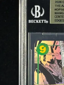 2026 One Piece DRACULE MIHAWK MANGA Alt Art Sec #OP14-119 BGS 10 PRISTINE Gold - Image 3