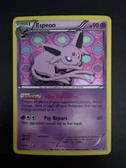 Pokemon Card 2013 ESPEON BW92 Rare Holo Black Star Promo Black & White - Image 1