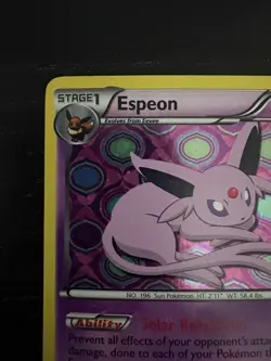 Pokemon Card 2013 ESPEON BW92 Rare Holo Black Star Promo Black & White - Image 5