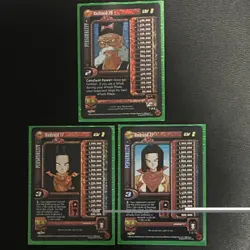Score Dragon Ball GT CCG 2004 Foil Rare Personality Card Lot (3) Android 20 17 - Image 1