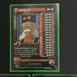 Score Dragon Ball GT CCG 2004 Foil Rare Personality Card Lot (3) Android 20 17 - Image 2