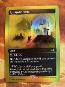MTG First-Place Foil Riverpyre Verge Aetherdrift Near-Mint Rare Land!! - Image 1