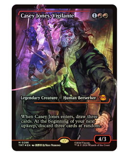 Casey Jones, Vigilante (0286) - Foil - Showcase Teenage Mutant Ninja Turtles MTG - Image 1