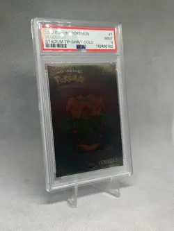 2000 Danone Pokemon Stadium Tip Shiny GOLD Venusaur #1 - PSA 9 Low Pop - Image 4