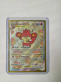 Simisear VSTAR Crown Zenith Galarian Gallery GG37 Ultra Rare Pokemon TCG - Image 1