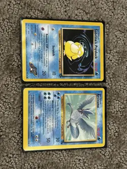 Pokemon Sabrina's Psyduck Gym Challenge & Articuno Fossil 1999 Lot of 2 - Image 1