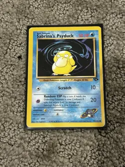 Pokemon Sabrina's Psyduck Gym Challenge & Articuno Fossil 1999 Lot of 2 - Image 2