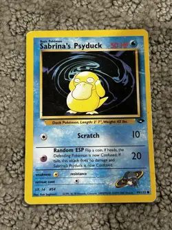 Pokemon Sabrina's Psyduck Gym Challenge & Articuno Fossil 1999 Lot of 2 - Image 3
