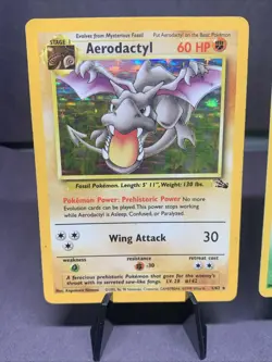 Pokemon TCG Fossil Set Aerodactyl & Muk Holo Rare WOTC VTG 1999 MP - Image 2