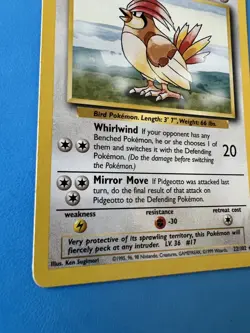 Pokemon Pidgeotto 22/102 WOTC Base Set Unlimited Rare LP Non-Holo - Image 5