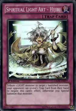 Spiritual Light Art - Hijiri 1st Ed Super Rare GAOV-EN077 Yu-Gi-Oh! - Image 1