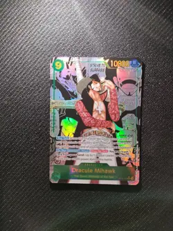 One Piece OP14-119 Dracule Mihawk Manga - The Azure Sea’s Seven English - MINTY! - Image 1