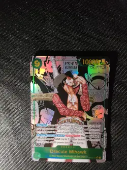 One Piece OP14-119 Dracule Mihawk Manga - The Azure Sea’s Seven English - MINTY! - Image 3