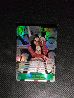 One Piece OP14-119 Dracule Mihawk Manga - The Azure Sea’s Seven English - MINTY! - Image 4