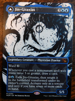 Jin-Gitaxias - Showcase art - Regular - NM (Unplayed) - MOM - Image 1