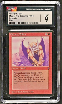 MINT Gravity Sphere MTG Legends Set English CGC Graded Magic Card RARE bgs psa - Image 1