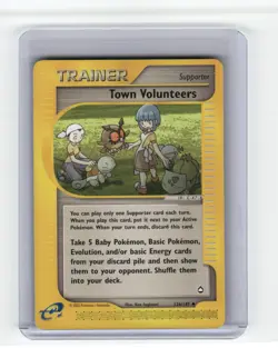 Town Volunteers Aquapolis Uncommon Pokemon Near Mint or Better - Image 1