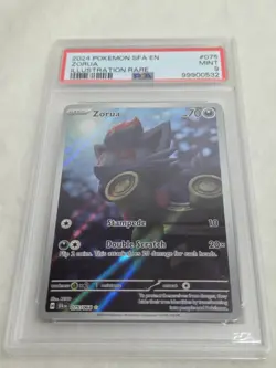 Pokemon Zorua 2024 Night Wanderer SFA EN Art Rare Holo #072/064 PSA 9 - Image 1