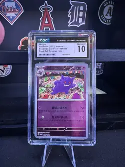 Gengar 2023 Korean Pokemon Card 151 - 094/165 Poke Ball Reverse Holo CGC 10 - Image 1