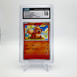 Pokemon GROWLITHE CGC 10 MY FIRST BATTLE DECK STAMP CHARMANDER 🔥 - Image 1