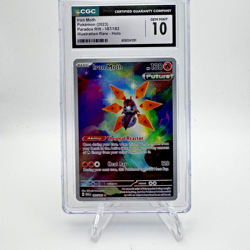 Pokemon Iron Moth 187/182 - Paradox Rift Illustration Rare CGC 10 GEM MINT 🔥 - Image 1