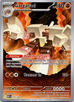 Garganacl 147/132 NM Pokemon Card TCG Mega Evolution - Image 1